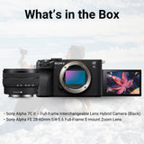 Sony Alpha 7C II Full-Frame Interchangeable Lens Hybrid Camera Body (Black) with Zoom Lens Bundle