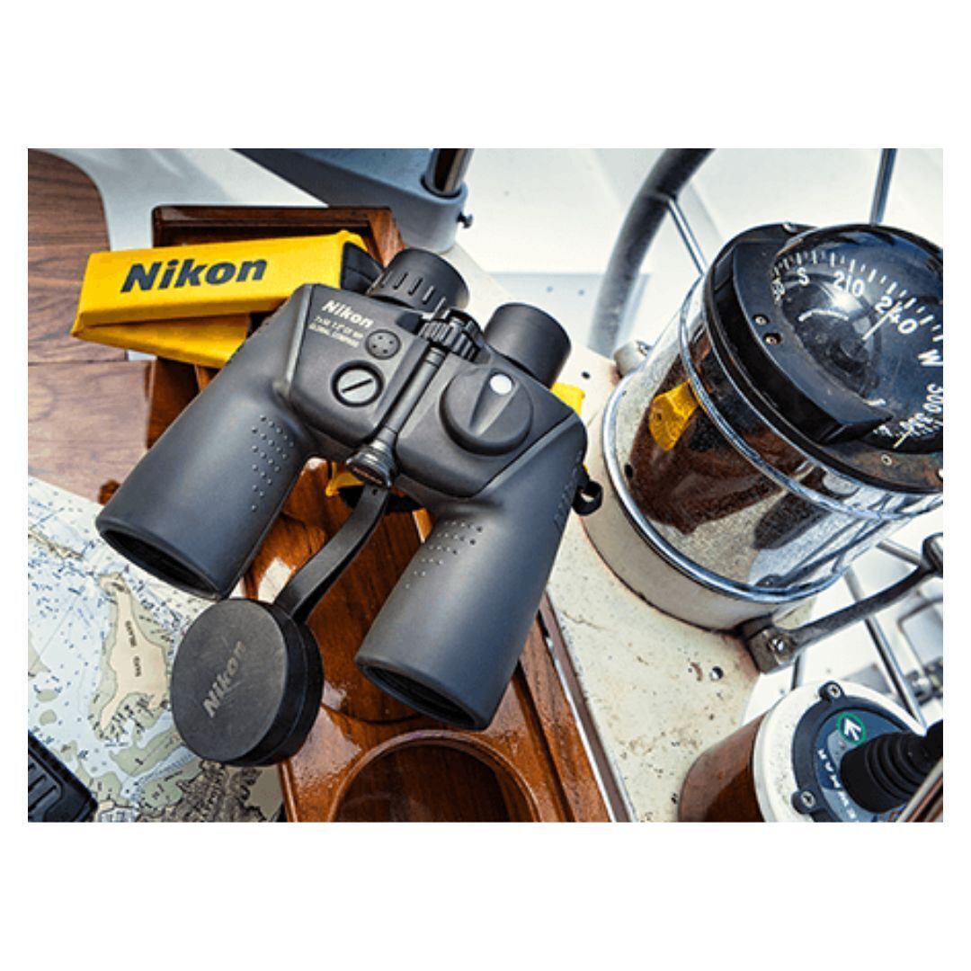 Nikon 7x50 OceanPro CF WP Fog-Proof Global Compass Marine Binocular with Polycarbonate Body (Black)