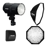 Profoto B10X Off-Camera Flash and Continuous Light with Softbox Octa and Li-Ion Battery Bundle