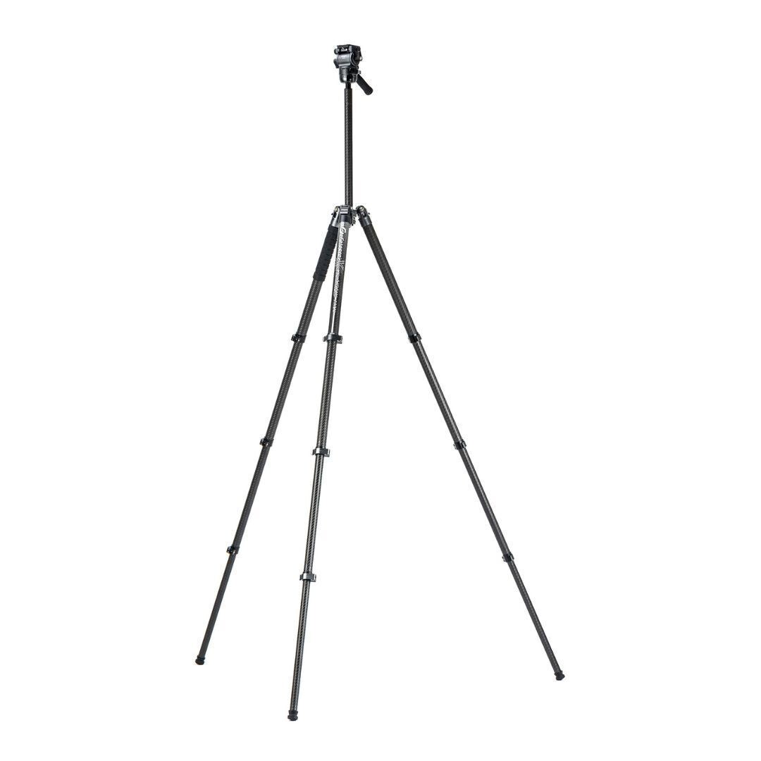 Fotopro X-Airfly Max Video Lightweight Design 2-In-1 Tripod with Flip Lock System (Gray)