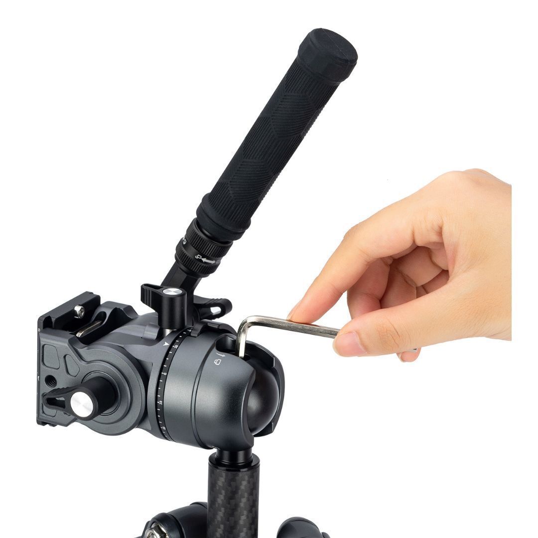 Fotopro X-Airfly Max Video Lightweight Design 2-In-1 Tripod with Flip Lock System (Gray)