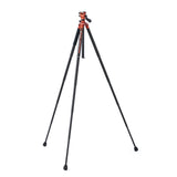 Fotopro X-Aircross 3 Lite Video Tripod with 3K Carbon Fiber Legs and Fast Locking System (Orange)