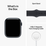 Apple Watch Series 8 45mm Smartwatch (Midnight Aluminum Case with Midnight Sport Band, Refurbished)