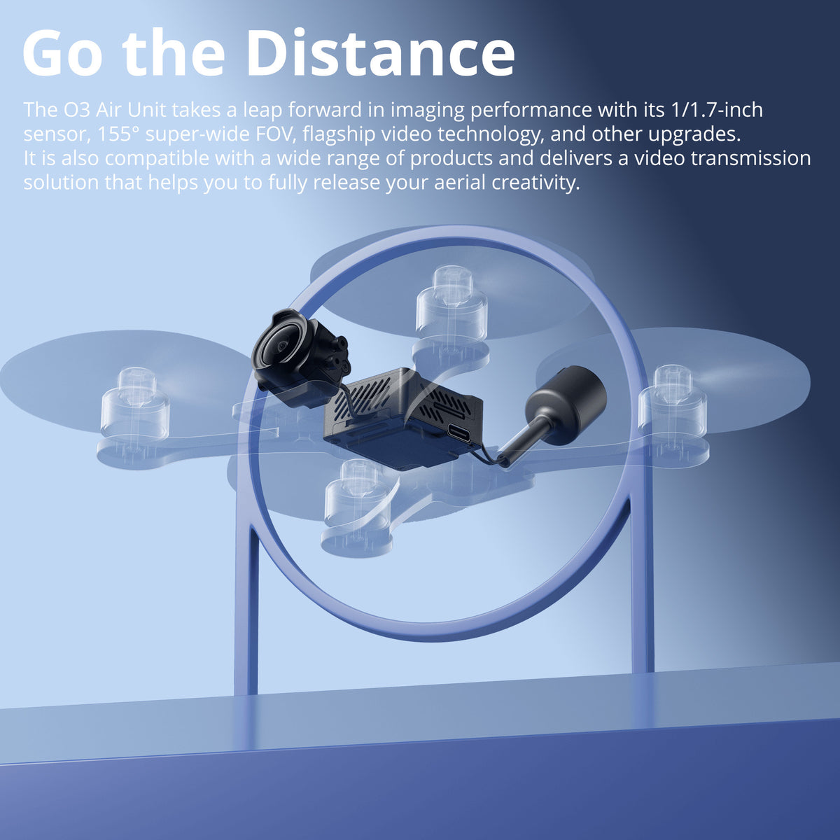 DJI O3 Air Unit Compact Video Transmission Technology with 128GB MicroSDXC Memory Card Bundle