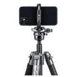 Fotopro X-Airfly Tripod with Lightweight 3K Carbon Fiber Legs and Flip Lock System (Gray)