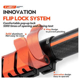 Fotopro X-Airfly Tripod with Lightweight 3K Carbon Fiber Legs and Flip Lock System (Orange)