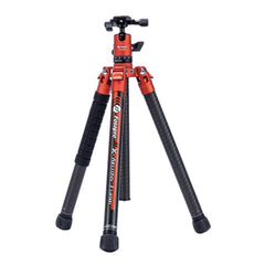 Fotopro X-Aircross 3 Tripod with Lightweight 3K Carbon Fiber Legs and Fast Locking System (Orange)