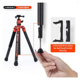 Fotopro X-Aircross 3 Tripod with Lightweight 3K Carbon Fiber Legs and Fast Locking System (Orange)