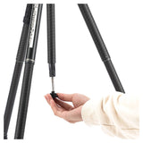 Fotopro X-Aircross 3 Lite Tripod with 3K Carbon Fiber Legs and Fast Locking System (Gray)