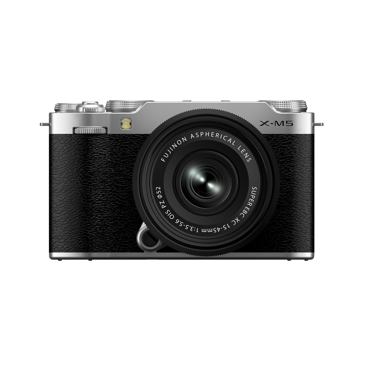 Fujifilm X-M5 Mirrorless Digital Camera with XC15-45mm F3.5-5.6 OIS PZ Lens and LCD Display (Silver)