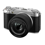 Fujifilm X-M5 Mirrorless Digital Camera with XC15-45mm F3.5-5.6 OIS PZ Lens and LCD Display (Silver)