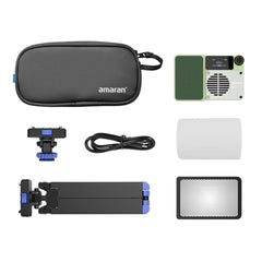 amaran Ace 25x Travel Ready Compact LED Light Creator Kit with Long-Lasting Battery (Green)
