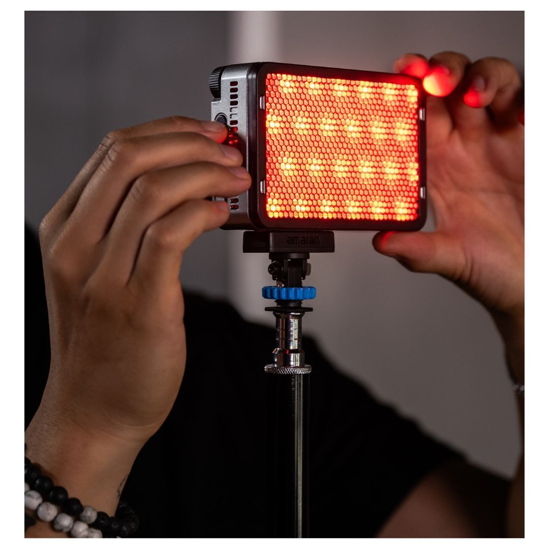 amaran Ace 25x Travel Ready Compact LED Light Creator Kit with Long-Lasting Battery (Silver)