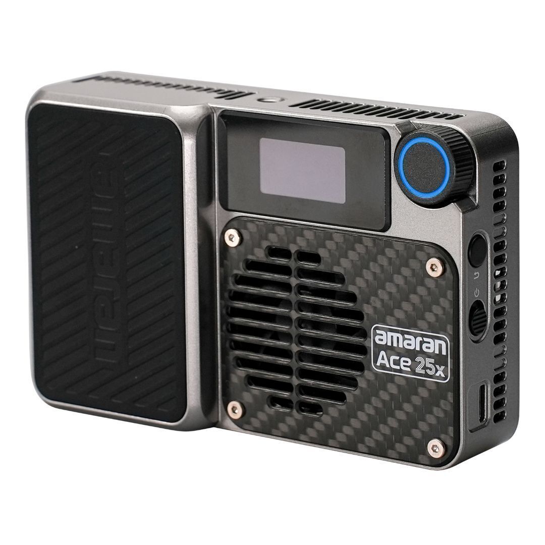 amaran Ace 25x Travel Ready Compact LED Light Creator Kit with Long-Lasting Battery (Silver)