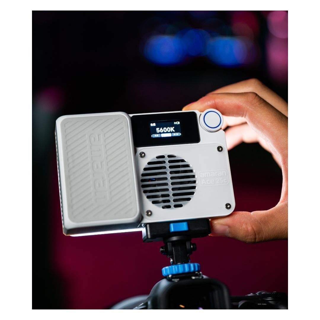 amaran Ace 25c Travel Ready Compact LED Light Creator Kit with Long-Lasting Battery (White)