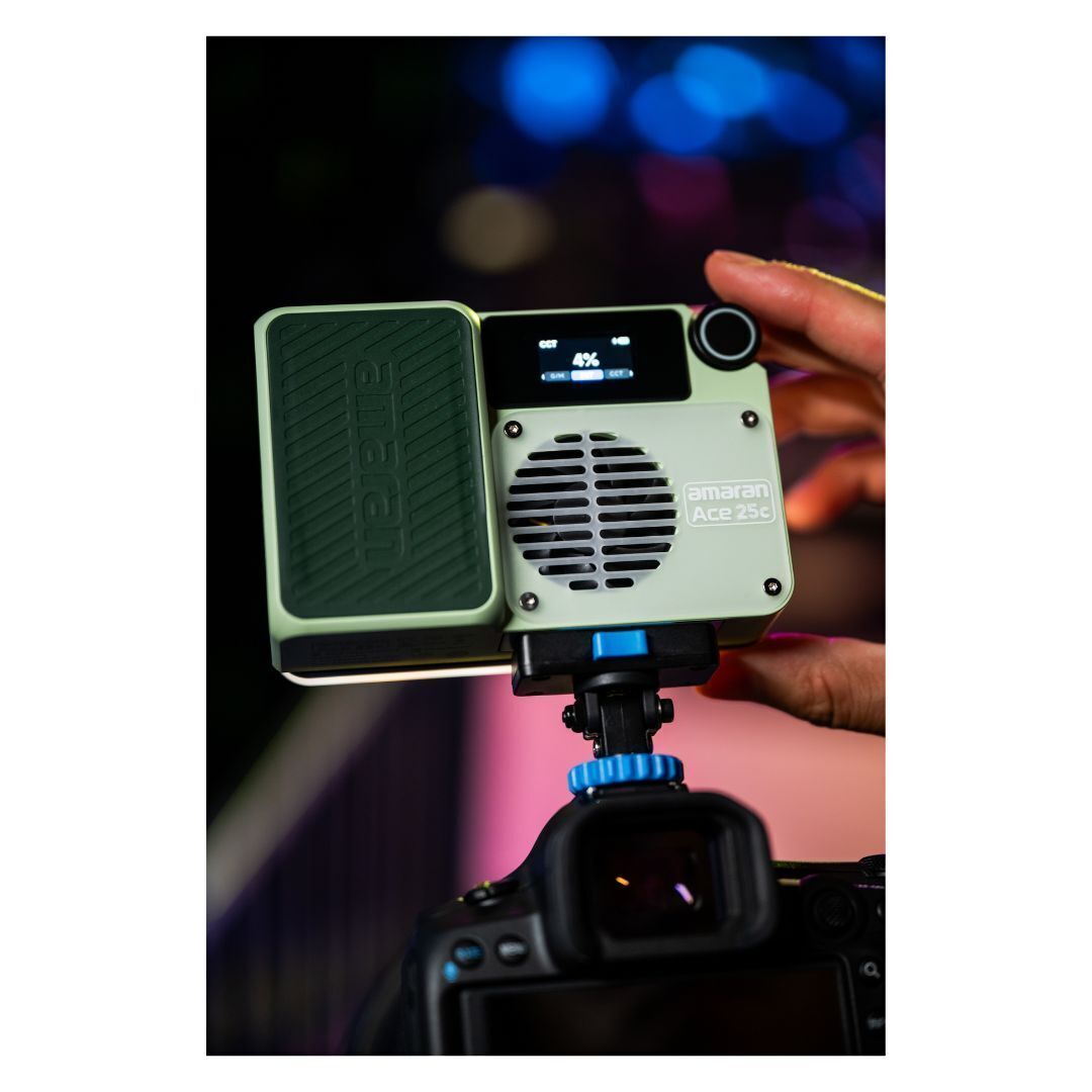 amaran Ace 25c Travel Ready Compact LED Light Creator Kit with Long-Lasting Battery (Green)