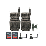 Stealth Cam Revolver 40MP Pro 360-Degree Cellular Trail Camera with 0.25-Inch Mount (2-Pack) Bundle