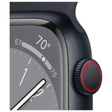 Apple Watch Series 8 GPS and Cellular Smartwatch (Midnight Aluminium with Sport Band, Refurbished)