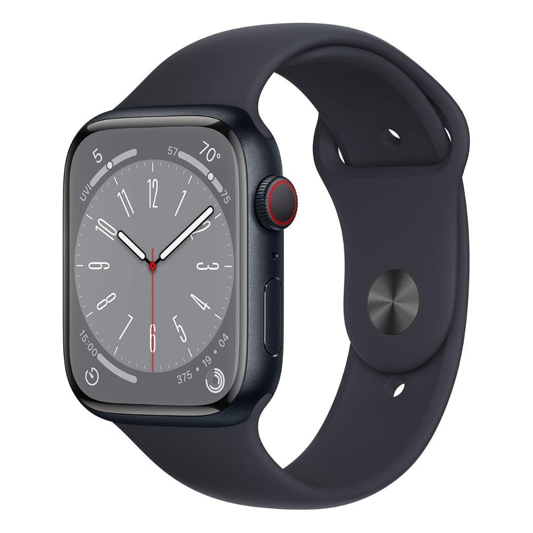 Apple Watch Series 8, GPS + Cellular (Midnight Aluminum Case, Sport Band) (Certified Refurbished)