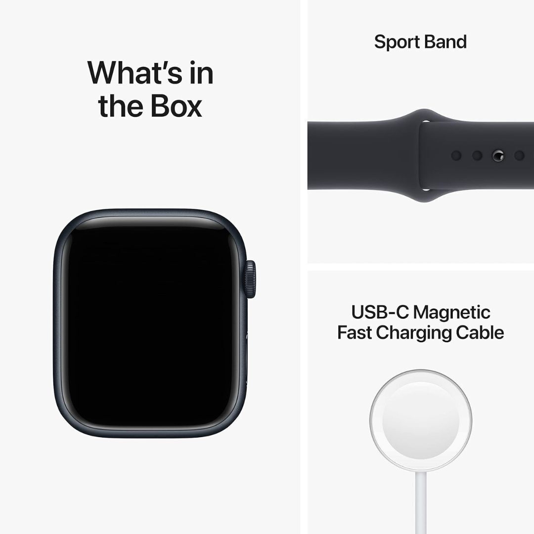 Apple Watch Series 8, GPS + Cellular (Midnight Aluminum Case, Sport Band) (Certified Refurbished)