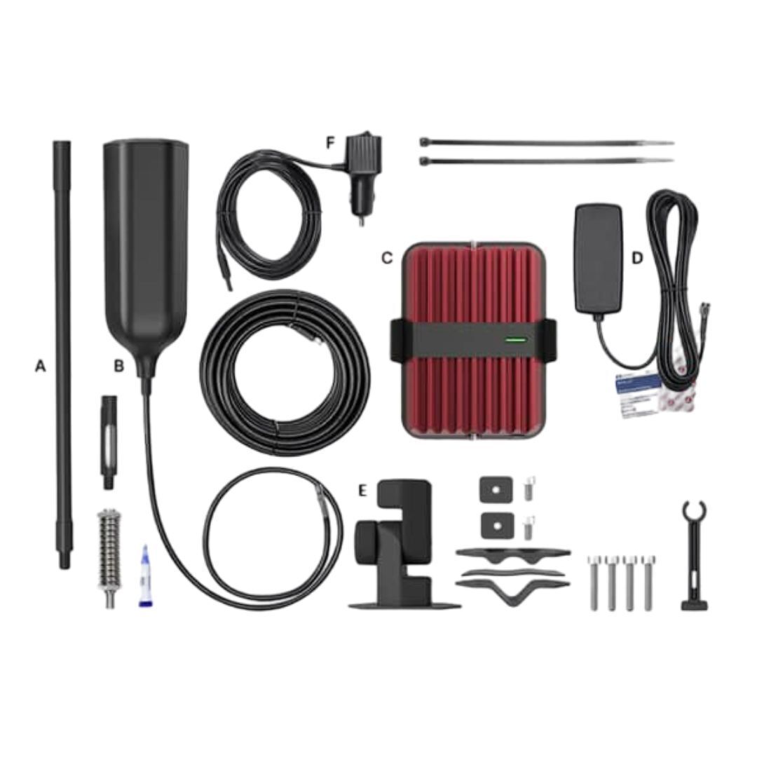 weBoost Drive Reach Overland Cellular Phone Signal Booster with Adjustable Outside Antenna Mount