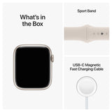 Apple Watch Series 8 GPS and Cellular Smartwatch (Starlight Aluminum with Sport Band, Refurbished)