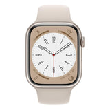 Apple Watch Series 8 GPS and Cellular Smartwatch (Starlight Aluminum with Sport Band, Refurbished)