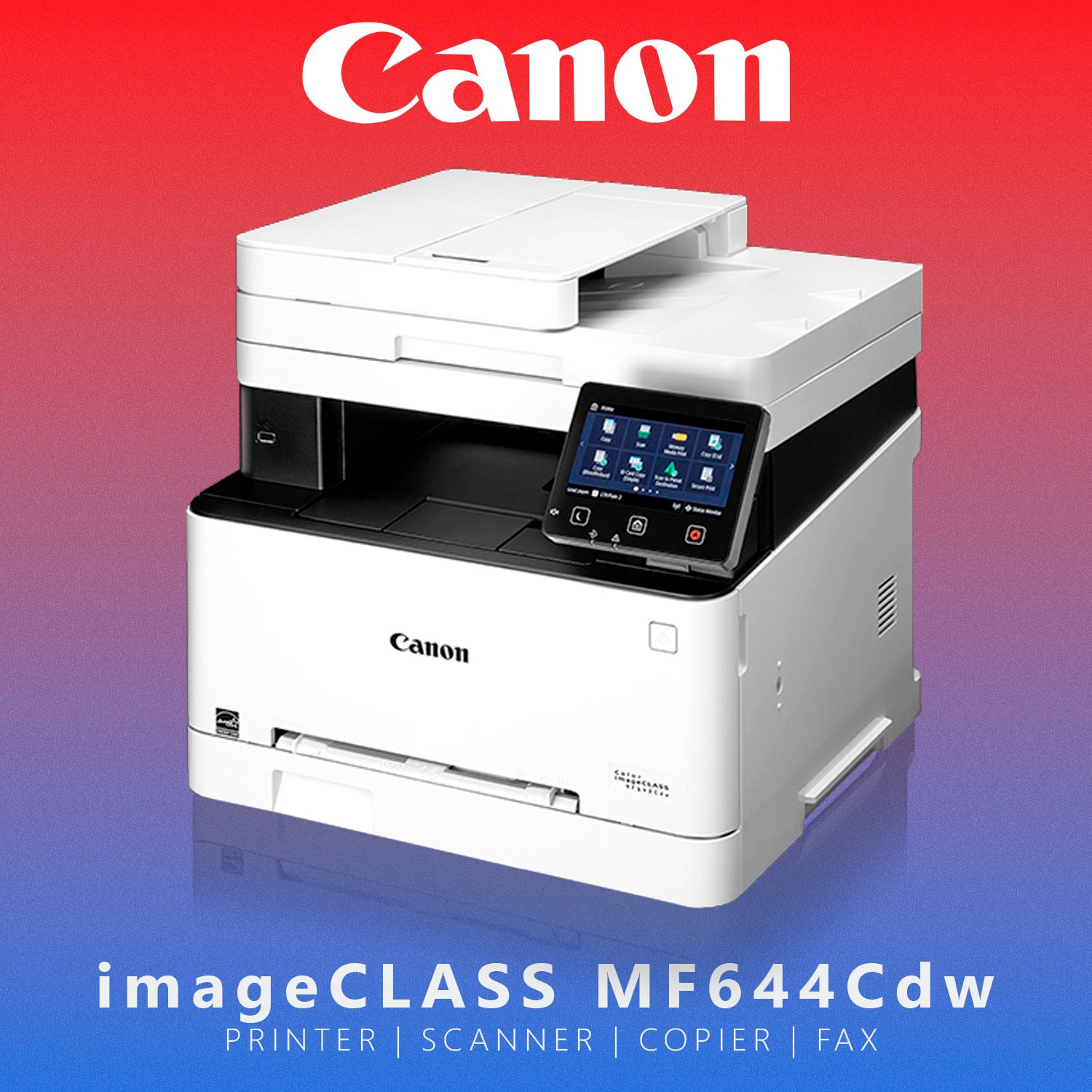 Canon Color imageCLASS MF644Cdw Laser Printer (White and Black