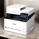 Canon Color imageCLASS MF644Cdw Laser Printer (White and Black, Refurbished) with 4 x Toner Bundle