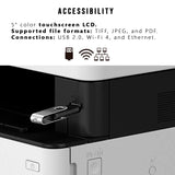 Canon Color imageCLASS MF642Cdw Laser Printer (White and Black, Refurbished) with 4 x Toner Bundle