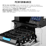 Canon Color imageCLASS MF642Cdw Laser Printer (White and Black, Refurbished) with 4 x Toner Bundle