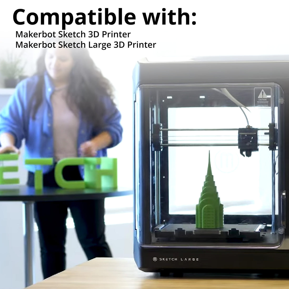 MakerBot 900-0116A Sketch Black, White, Gray, and Orange Tough PLA Filament (10-Pack)