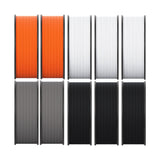 MakerBot 900-0116A Sketch Black, White, Gray, and Orange Tough PLA Filament (10-Pack)