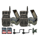 Stealth Cam Revolver 40MP Pro 360-Degree Cellular Trail Camera with Threaded Mount (2-Pack) Bundle