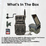 Stealth Cam Revolver 40MP Pro 360-Degree Cellular Trail Camera with Threaded Mount (2-Pack) Bundle