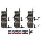 Stealth Cam Revolver 40MP Pro 360-Degree Cellular Trail Camera with Mount (6-Pack) Bundle