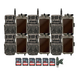 Stealth Cam Revolver 40MP Pro 360 Degree Cellular Trail Camera with Solar Panel (6-Pack) Bundle