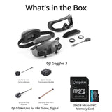 DJI Goggles 3 with O3 Air Unit and  256GB MicroSDXC Memory Card bundle