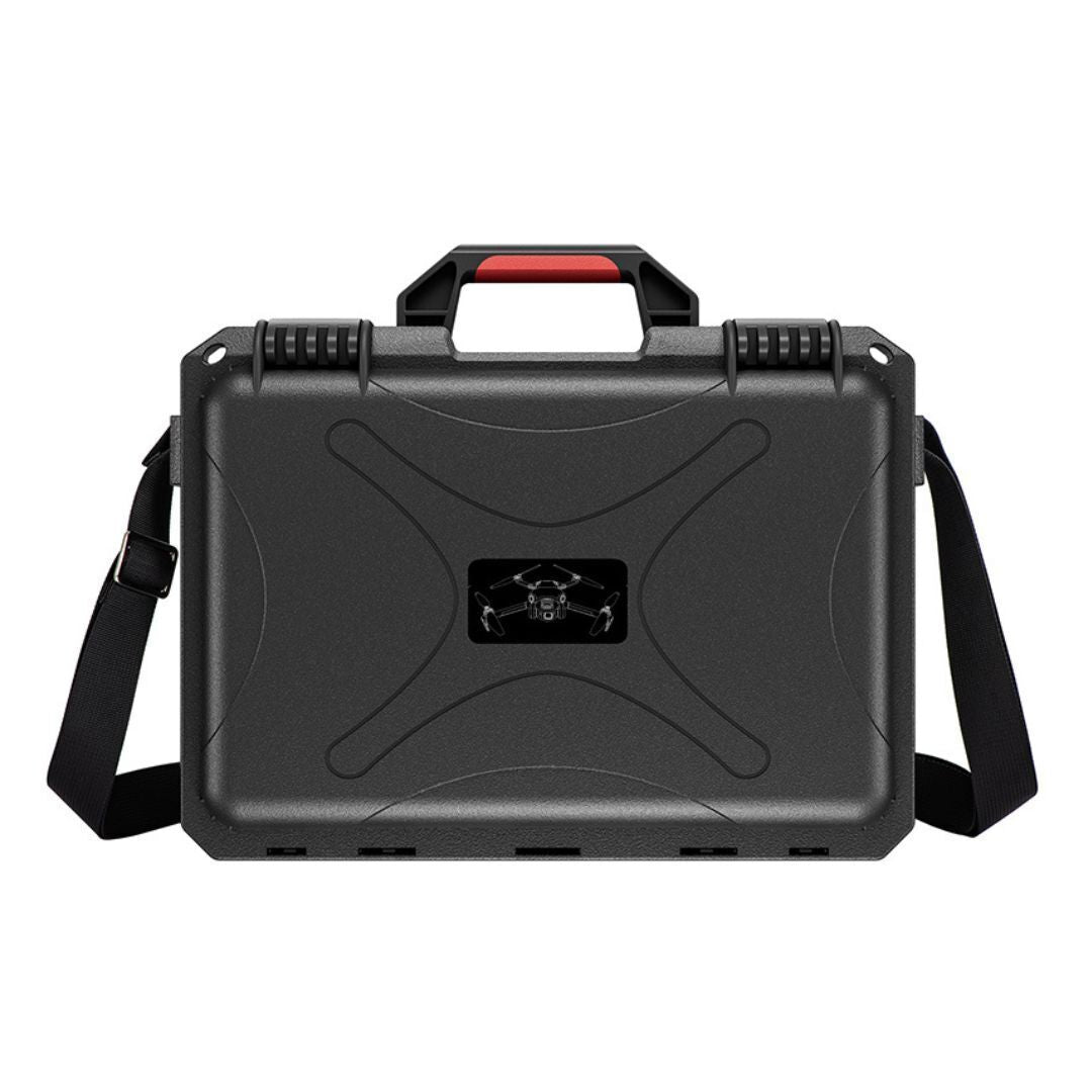 STARTRC Waterproof Carrying Case for DJI Mini 4 Pro and DJI RC 2 Drones with ABS Body (Black-Red)