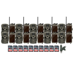 Stealth Cam 36MP Fusion Max Cellular Trail Camera (10-Pack) with Solar Power Panel (10-Pack) Bundle