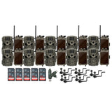 Stealth Cam 36MP Fusion Max Cellular Trail Camera (10-Pack) with 10 x Solar Power Panel Bundle