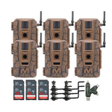 Muddy Mitigator Cellular 24MP Imaging Trail Camera with 0.7 Second Trigger Speed	(6-Pack) Bundle