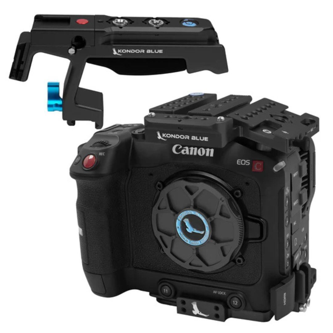 Kondor Blue Canon C70 Modular Design Camera Cage with Top Handle and Mic Mount (Raven Black)