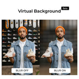 OBSBOT Meet 4K Ultra HD AI Virtual Background Webcam with Dual Omni-Directional Microphone (Black)