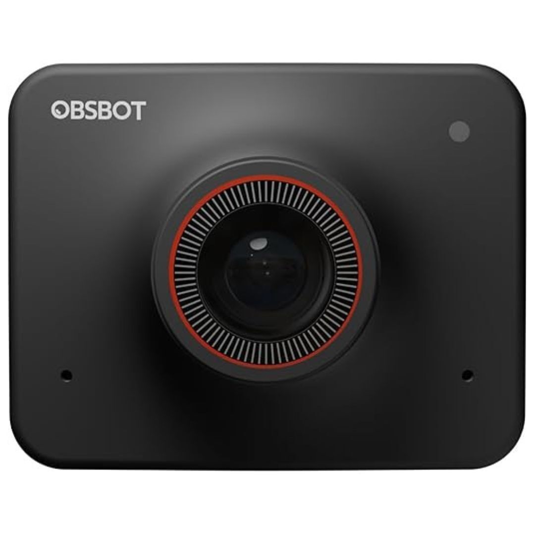 OBSBOT Meet 4K Ultra HD AI Virtual Background Webcam with Dual Omni-Directional Microphone (Black)