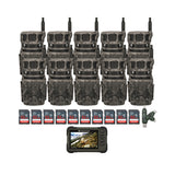 Stealth Cam Revolver 40MP Pro 360 Degree Cellular Trail Camera with SD Card Reader (10-Pack) Bundle
