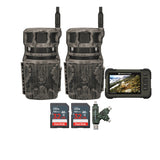 Stealth Cam Revolver 40MP Pro 360 Degree Cellular Trail Camera with SD Card Reader (2-Pack) Bundle