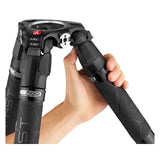 Manfrotto 635 Fast Single Tube Carbon Fiber Tripod Legs with Twist-Lock Technology (Black)