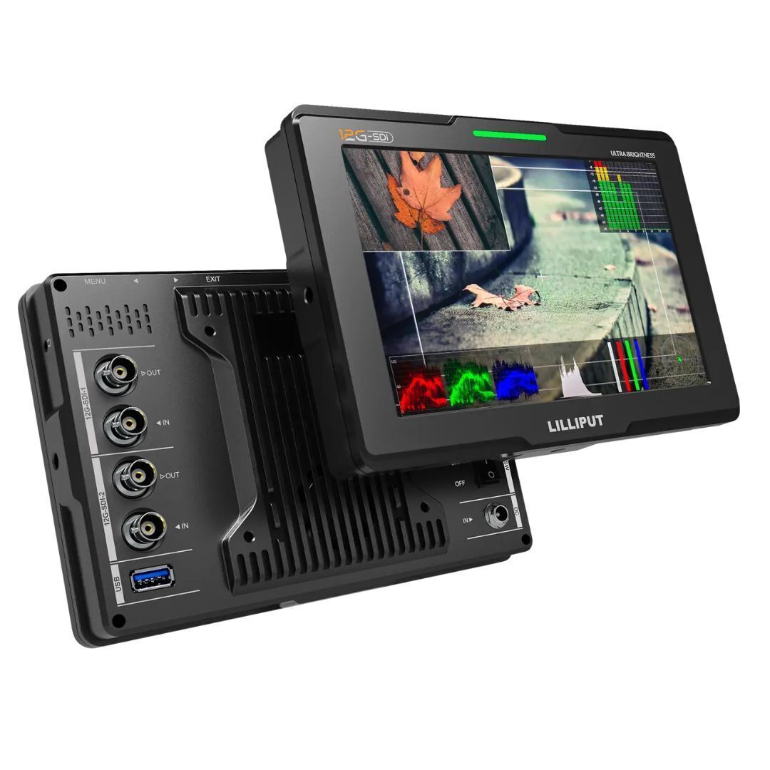 Lilliput Ultra Brightness 7-Inch On-Camera Monitor with Professional 2000 Nits LCD Screen (Black)