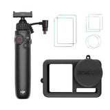DJI Osmo Action Multifunctional Charging Handle with Protective Camera Lens Silicone Case and Temper